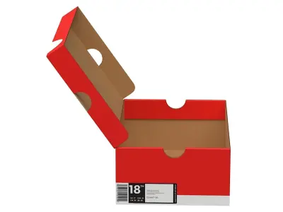 Nike Shoe Box PBR 14 Low-poly 3D model