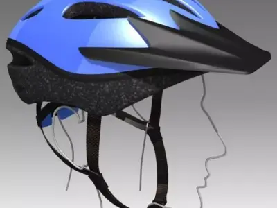Bicycle Helmet 3D model