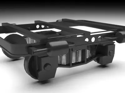 Train Wheels 3D model