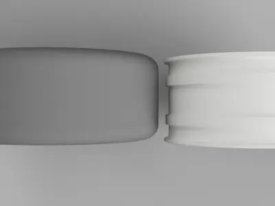 D52mm 12MM HEX RC Wheels Weds Kranze Vishunu 3D print model