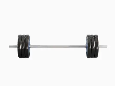 Techno Gym Barbell 06 3D model