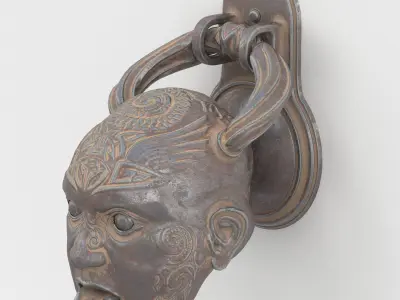 Doorbell Dead Head Low-poly 3D model