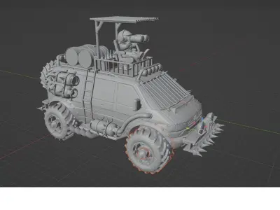 Road Rage RR-008 Mad max style 3D printable  series models Free 3D print model