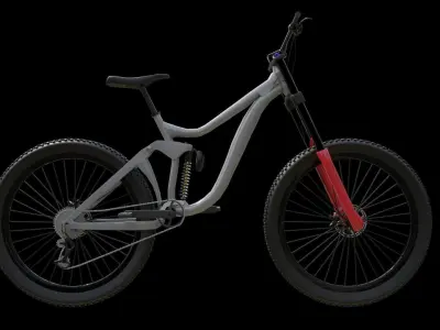 Mountain Bike MTB bicycle downhill 3D model 3D model
