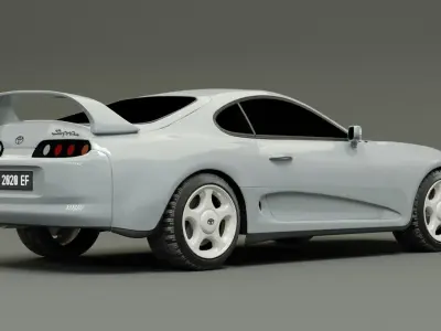 TOYOTA SUPRA - Ice Gray Metallic 3D model