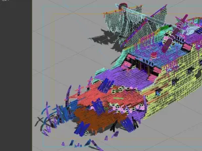 Game Gulf Shipwreck - Wreck 5 3D model