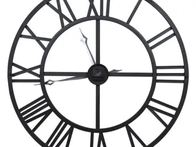 Oversized Besaw Wall Clock 3D model