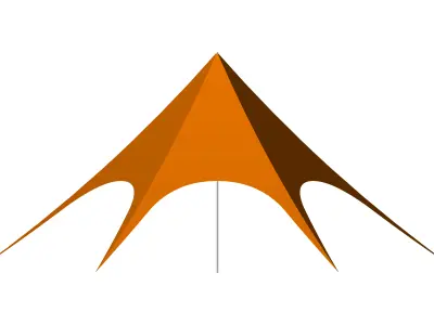 Fabric tent 3D model