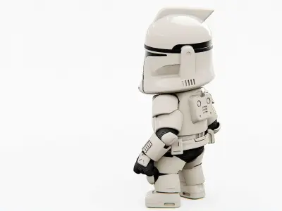 IMPERIAL TROOPER-b  Rigged for Unreal Engine - Unity - MIXAMO  3D model