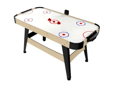 Air Hockey Table with Digital Scoreboard 3D model