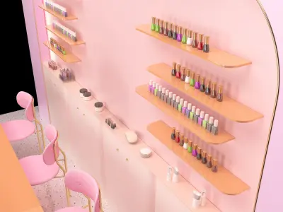 Beauty salon 3D model purchase