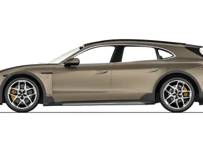 Porsche Taycan Turbo S Cross Turismo 2021 3D model