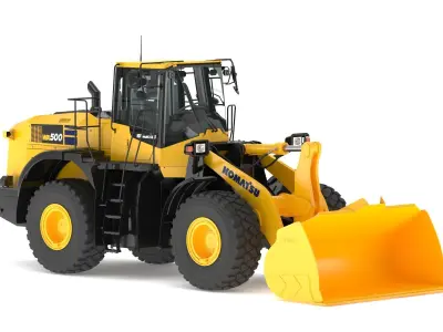 Komatsu WA500-8 Yard Loader Wheel Loader 3D model