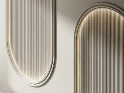 Decorative V16 Wall Panels 3D model
