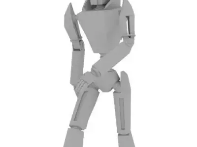 Servo - Unrigged robot character Free 3D model