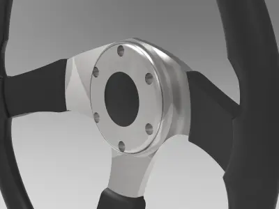 Momo Tuner - Steering Wheel 3D Model 3D print model