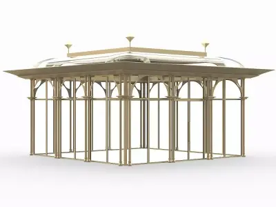 Modern gazebo 3D model