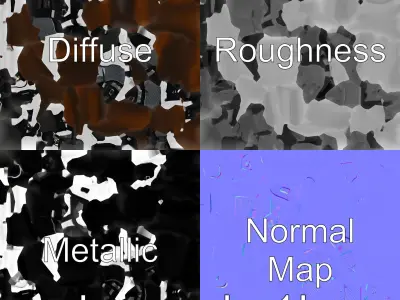 Luxury Roadster Steering Wheel with Chrome Center Low-poly 3D model