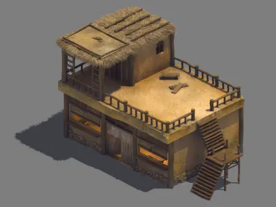 gAME Pei Cheng Building - House 01 3D model