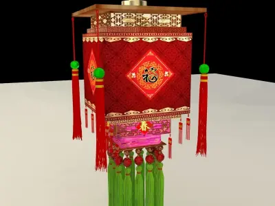 Chinese palace lantern 3D model