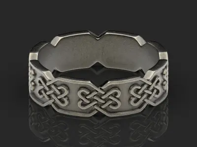Celtic Knot Ring 3D Print Model 3D print model