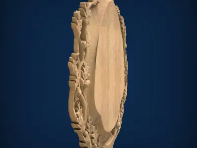 Carved panel painting STL 3D model order