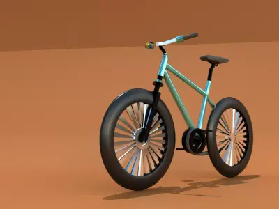 Bicycle  bike  bicicleta Low-poly 3D model