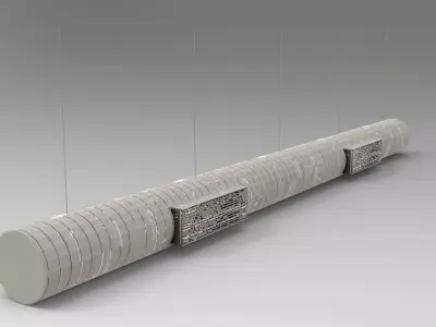 Airduct Hanging Low Poly Low-poly 3D model