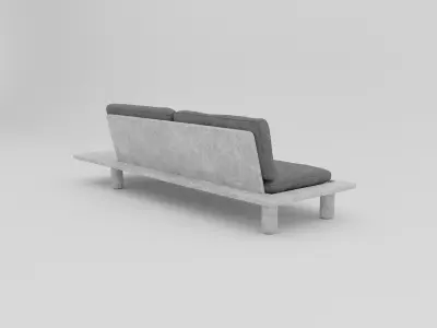 Japanese Sofa - High-Quality 3D Model 3D model