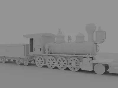 Steam engine  3D model by anonymous014