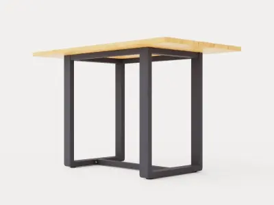 Long Island bar table Low-poly 3D model