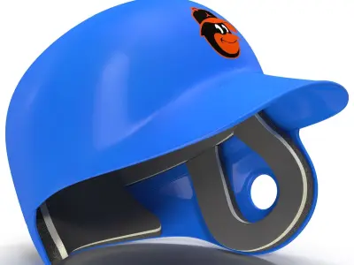 Batting Helmet Baltimore Orioles 3D model