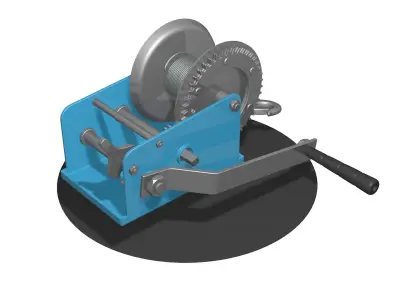  WINCH CAR for SUVs and ATV R4 3D model