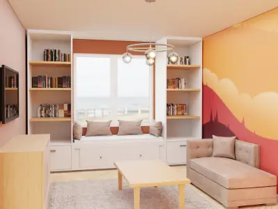 Living Room 3D model