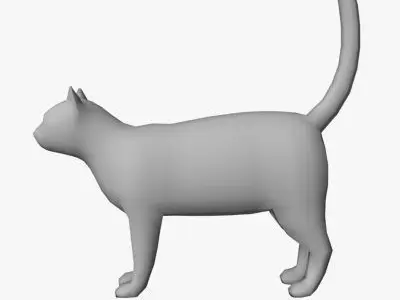 Low Poly Cat Low-poly 3D model purchase