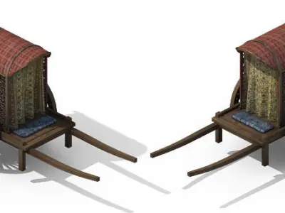 Game Official - Transport - Carriage 01 3D model