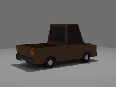 Low Poly Truck - Game Ready  Free low-poly 3D model