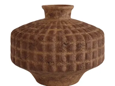 Square Ceramic Vase 3D model