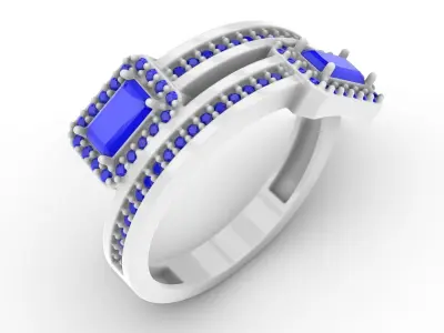 Jewelry Diamond Ring Model RG91 Free 3D print model