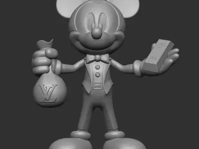 Mickey Mouse version Louis Vuitton 3D print model