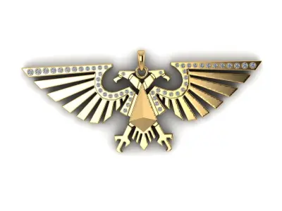 EAGLE BIRD STYLE PENDANT 3D PRINTABLE MODEL  3D print model