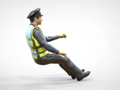 N3 Driver Traffic Police 3D print model