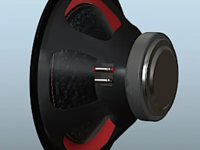 Alphasonik HSW210 Hyper Series 10in Speaker - High Poly Free 3D model