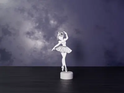 BALLERINA DANCER DECORATION DESK DECORATION 3D print model