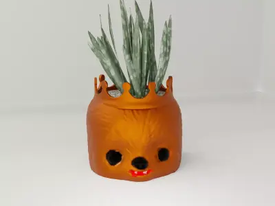 plant pot holder 90 Chewbacca 3D print model