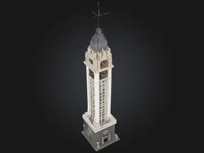 Lego Clock Tower Model  A Playful Tribute to Time and Creativity 3D model