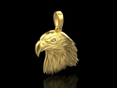 eagle pendant  model 336 3D print model