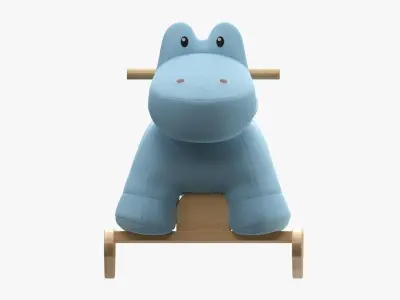 Crocodile baby rocking chair 3D model