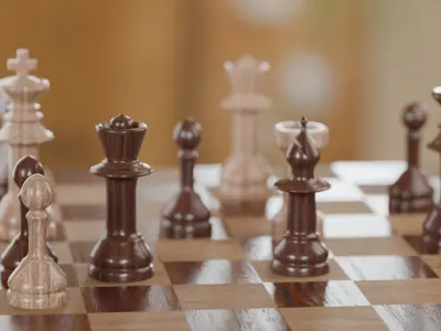 Chess Scene 3D print model