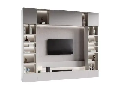 Modern TV Wall 027 3D model